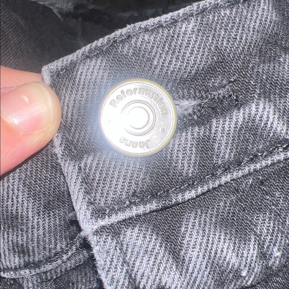 Reformation Tazz Paneled Organic Denim Skirt - Picture 6 of 10